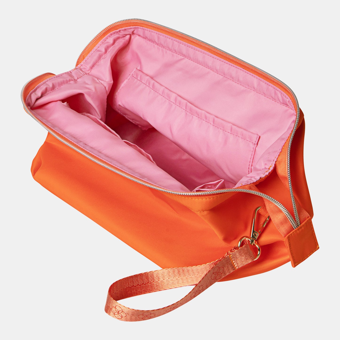 Large Makeup Bag - Splash Orange