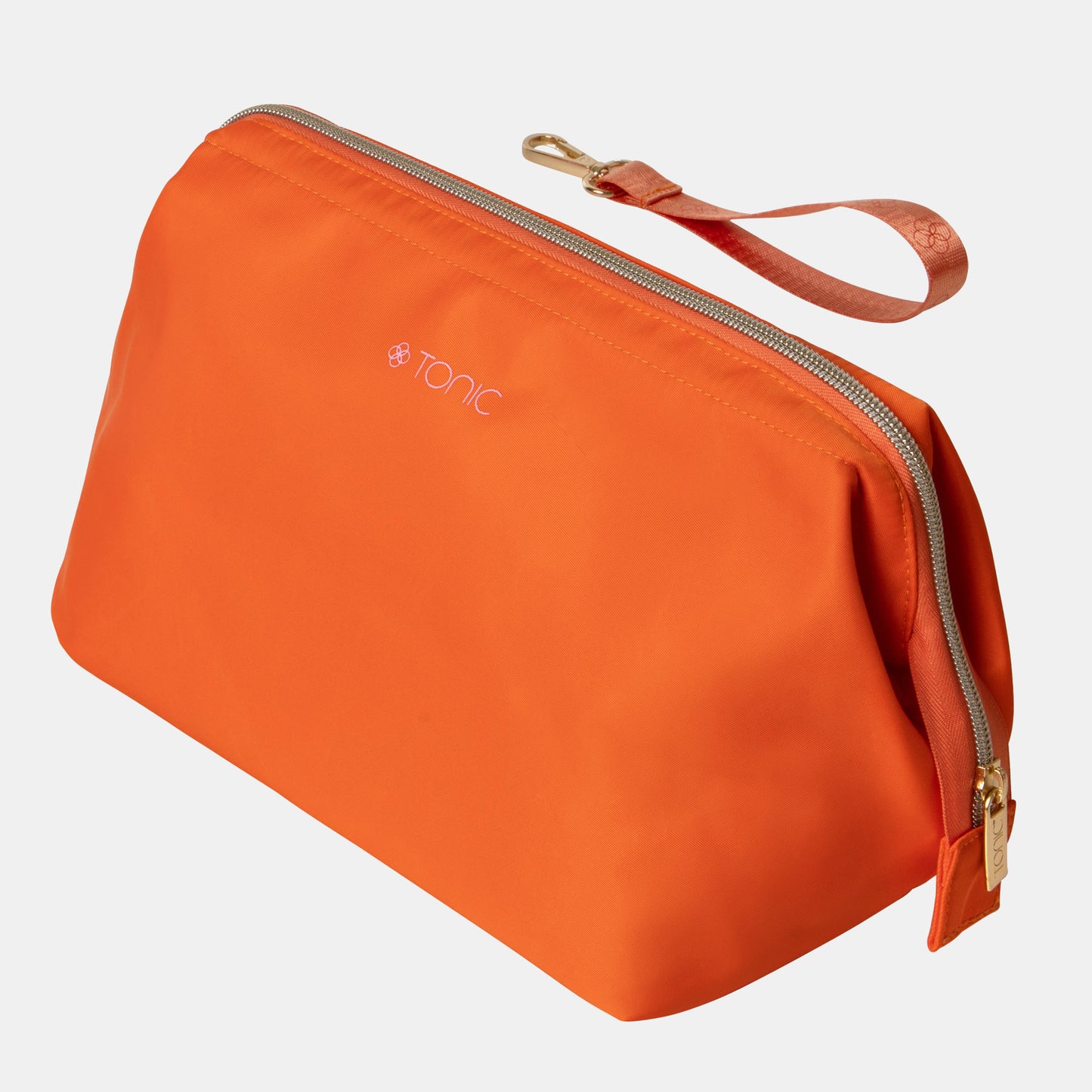 Large Makeup Bag - Splash Orange