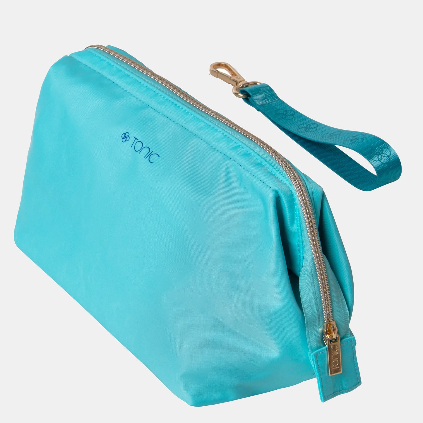 Large Makeup Bag - Splash Aqua