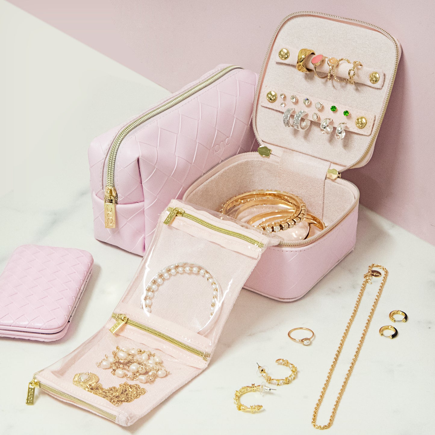 Jewellery Cube - Woven Peony