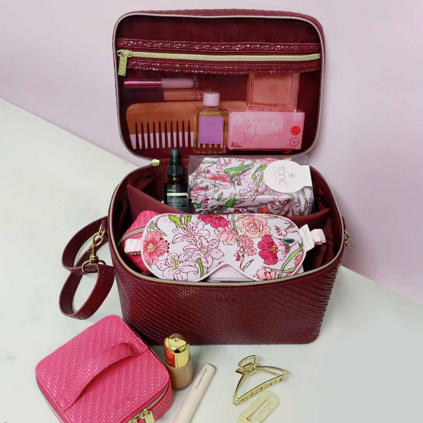 Carry All - Herringbone Plum