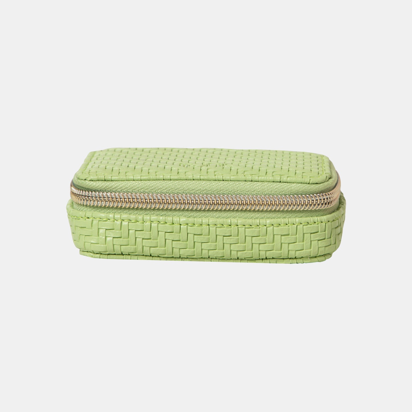 Pill Box - Herringbone Pistachio