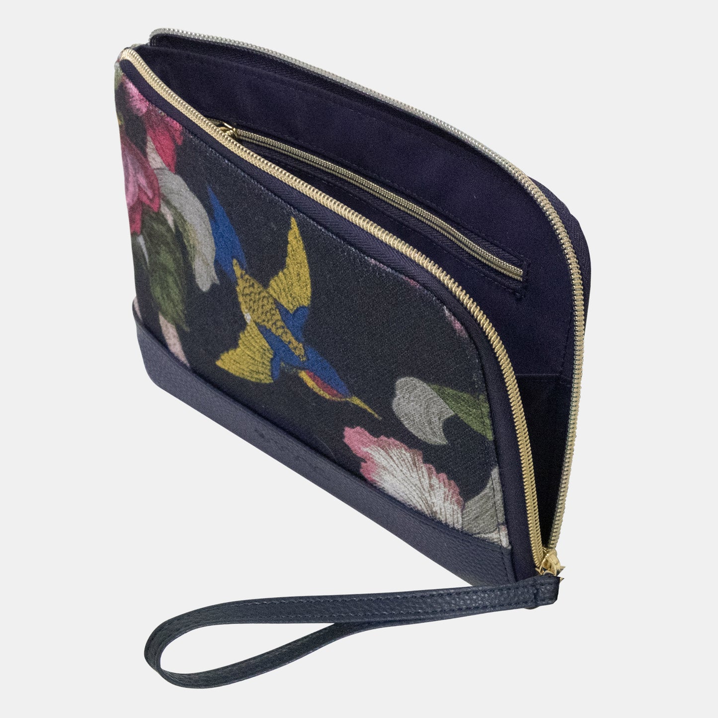Pouch - Duet Birdsong Indigo