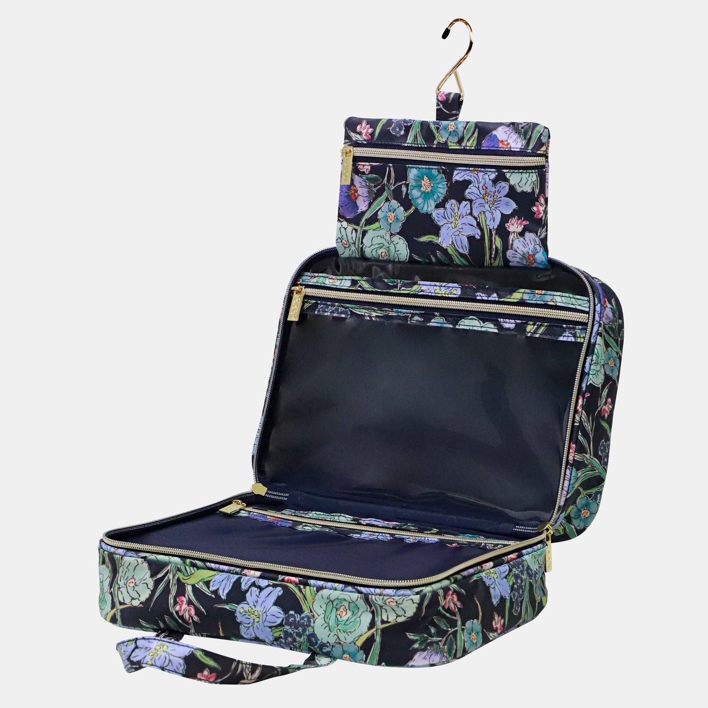Hanging Cosmetic Bag - Fleur Ink