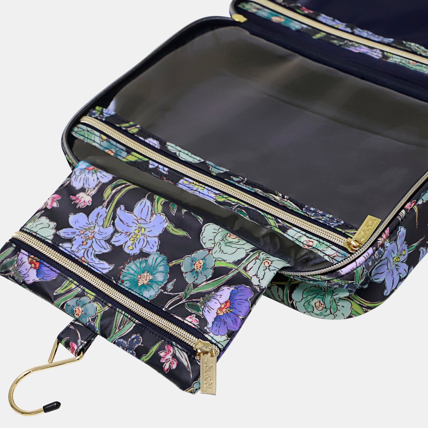Hanging Cosmetic Bag - Fleur Ink