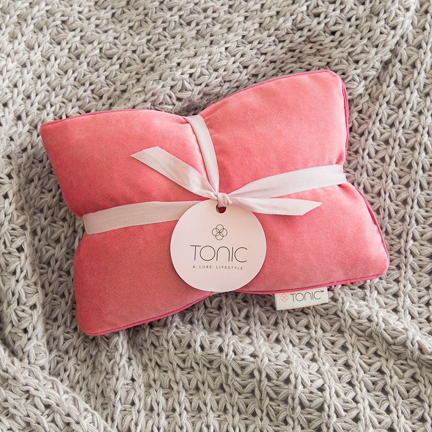 Heat Pillow - Luxe Velvet Coral