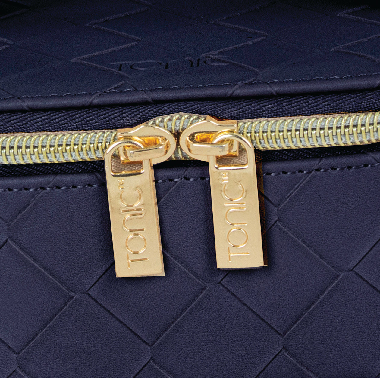 Jewellery Cube - Woven Navy