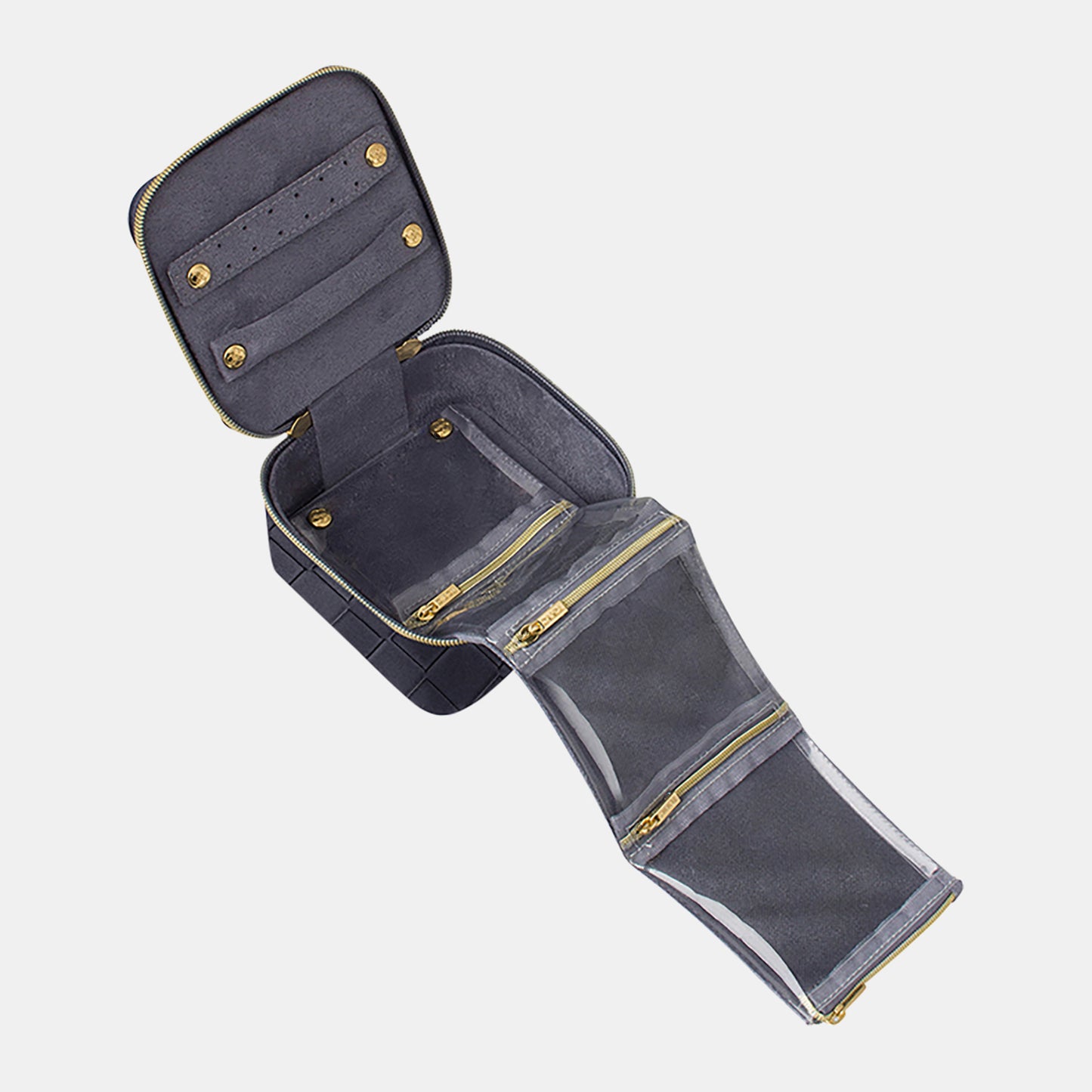 Jewellery Cube - Woven Navy