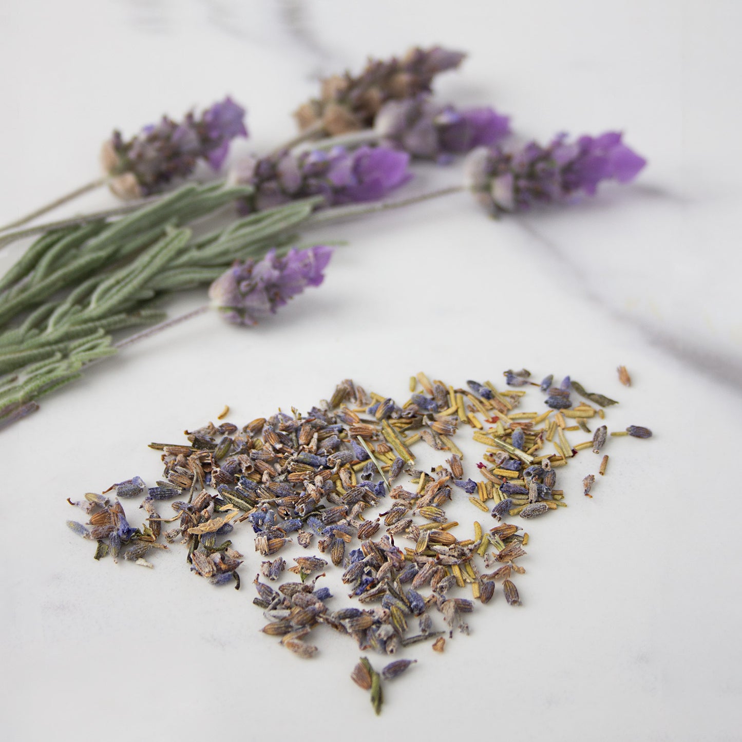 Hand filled with locally sourced Barley and Lavender