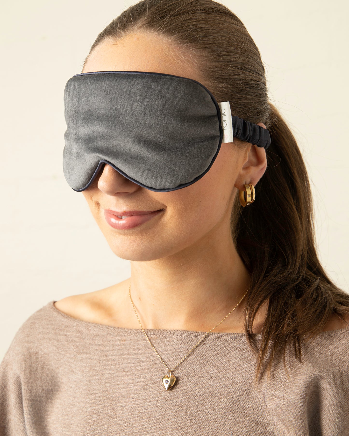 Eye Mask - Luxe Velvet in Steel