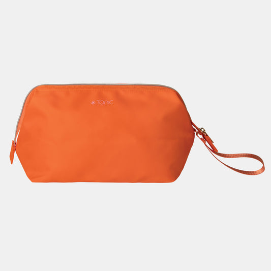 Large Makeup Bag - Splash Orange