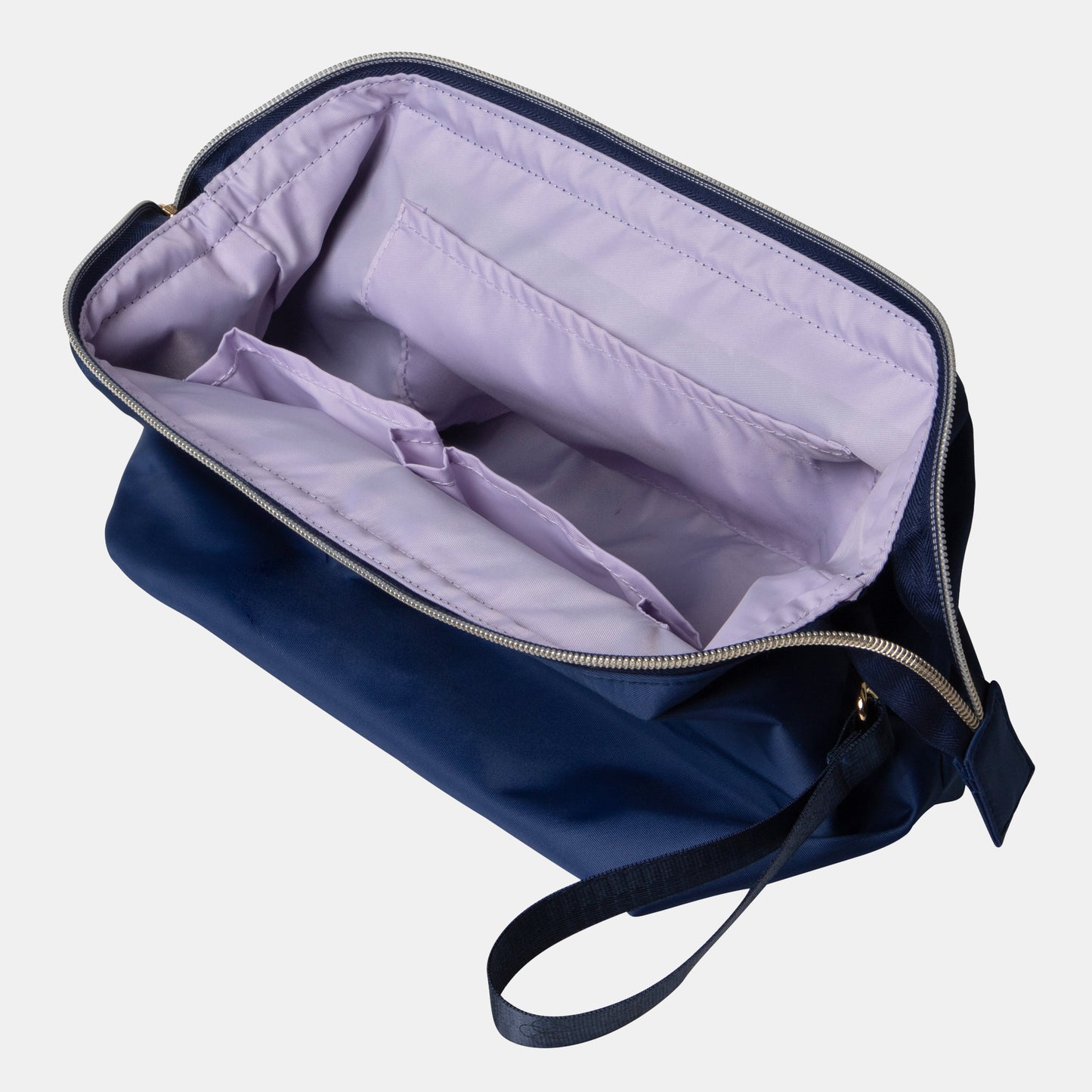 Large Makeup Bag - Splash Navy