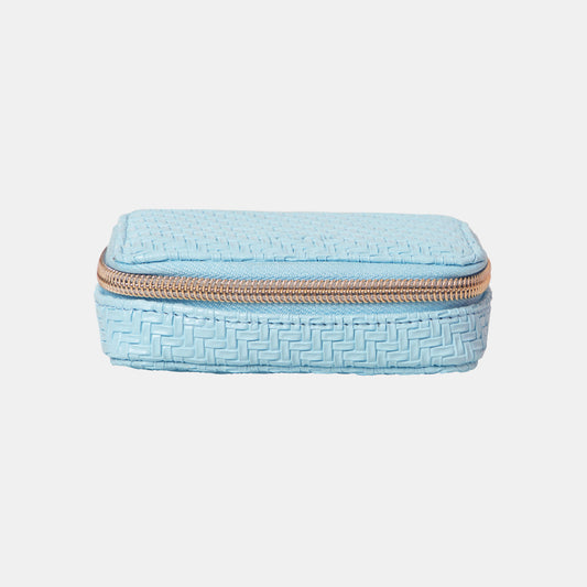 Pill Box - Herringbone Bluebell