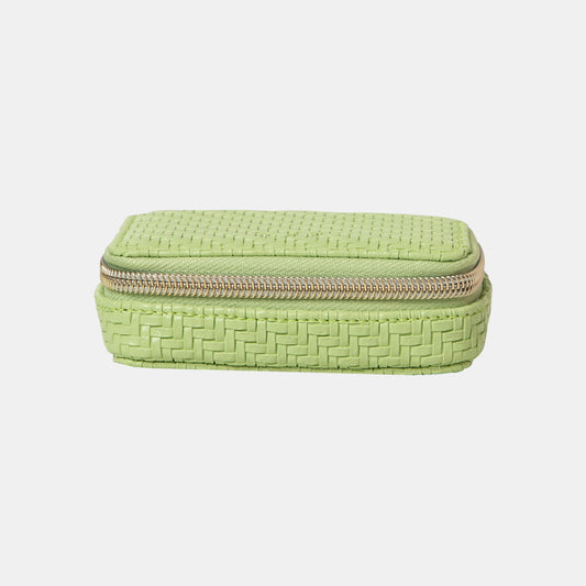Pill Box - Herringbone Pistachio