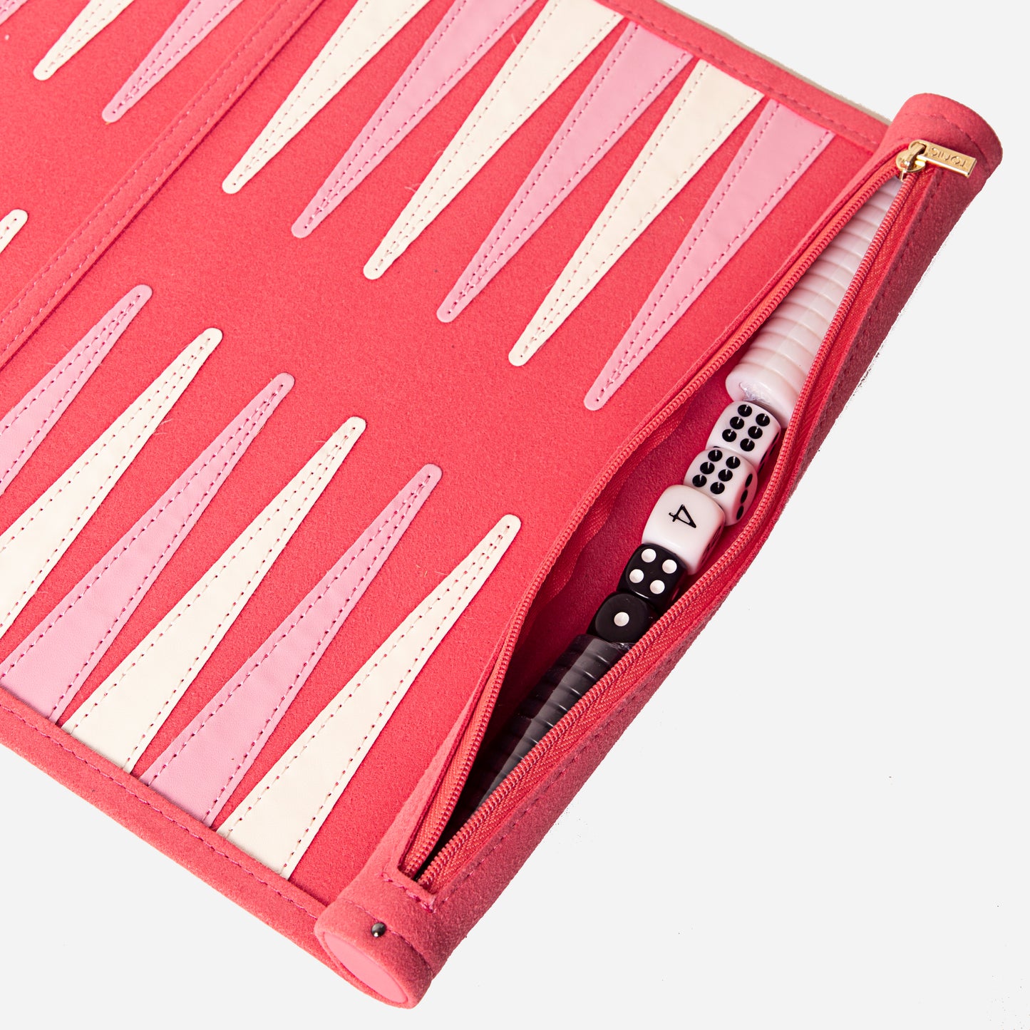Pink Backgammon Travel Set
