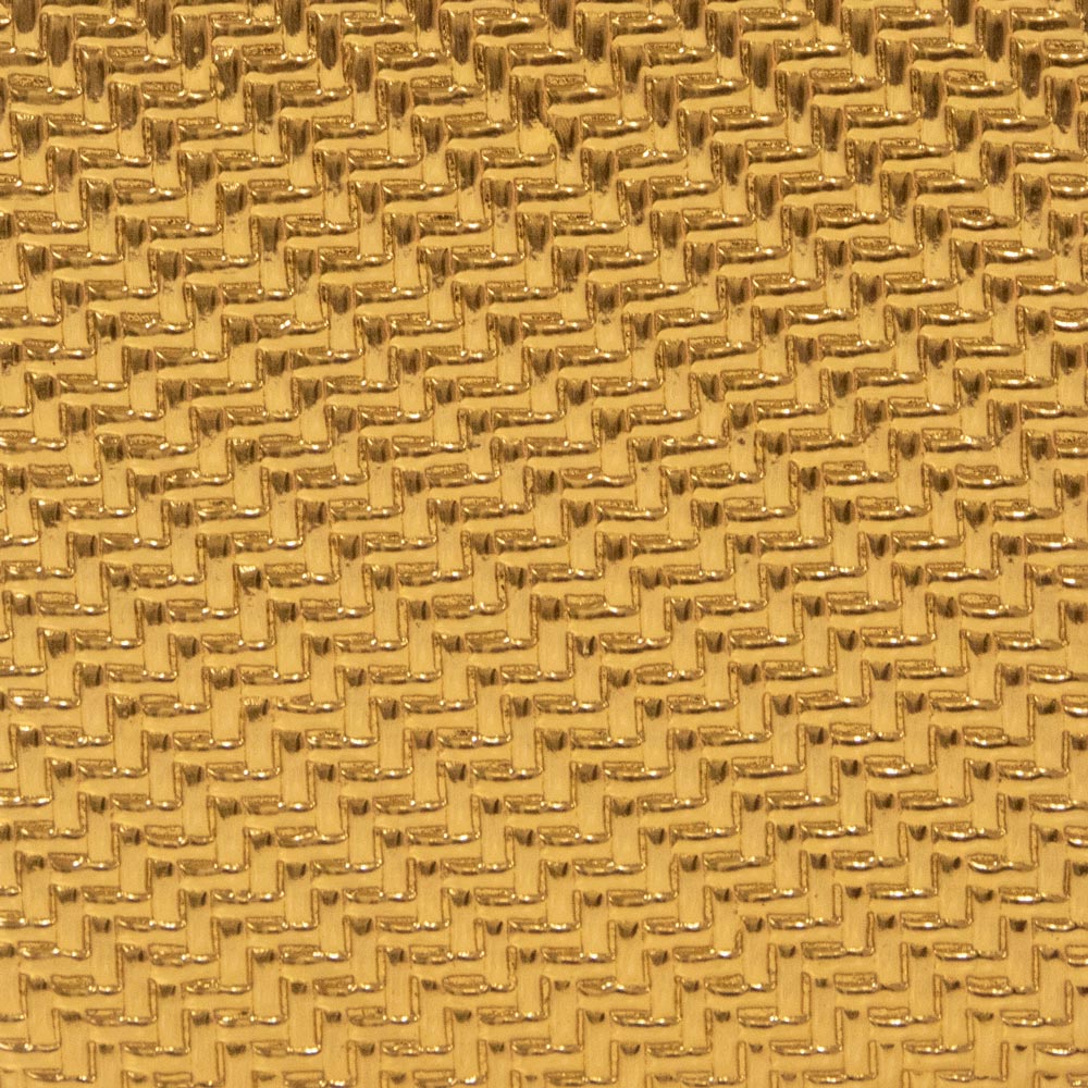 Jewellery Cube - Herringbone Gold