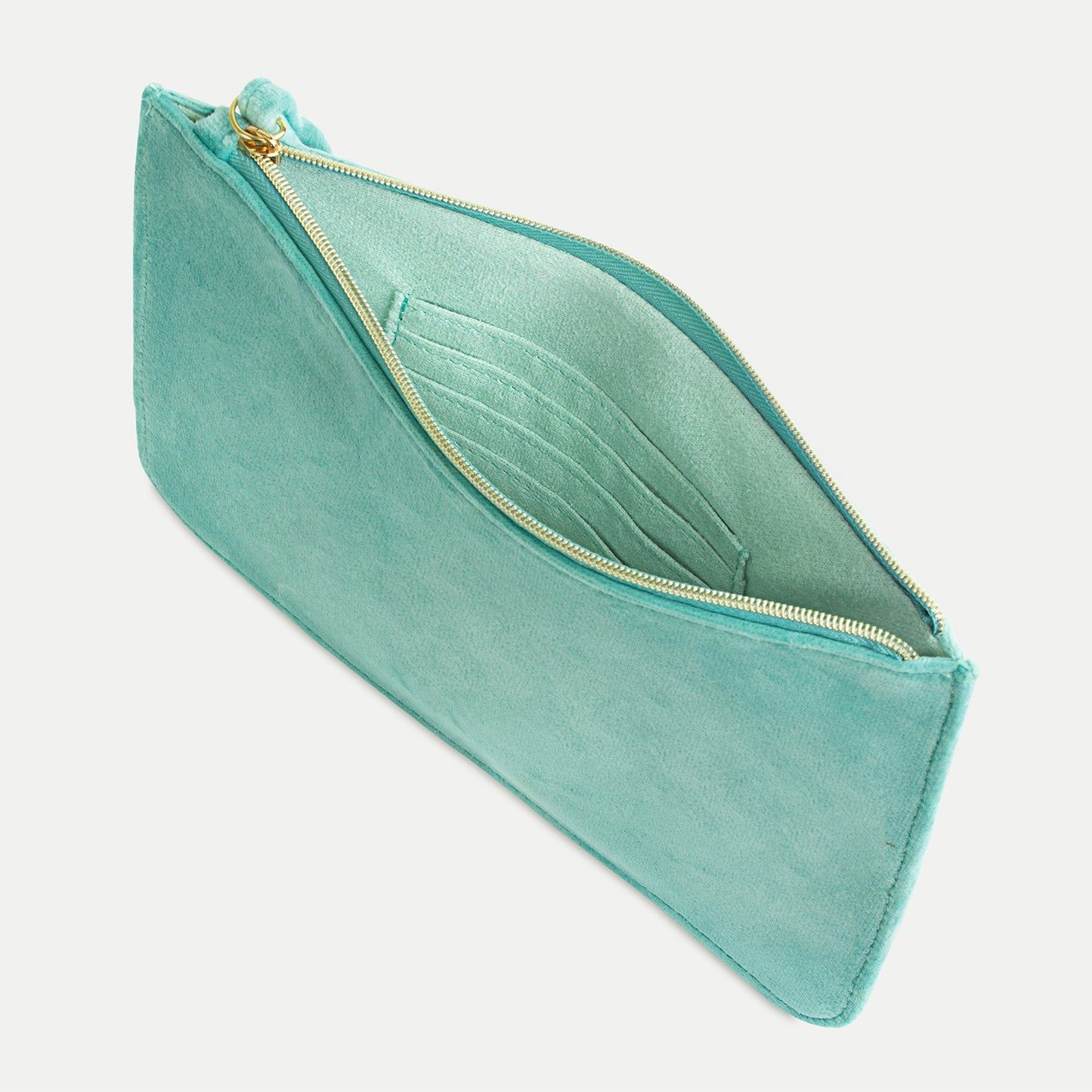 Clutch - Luxe Velvet Seafoam