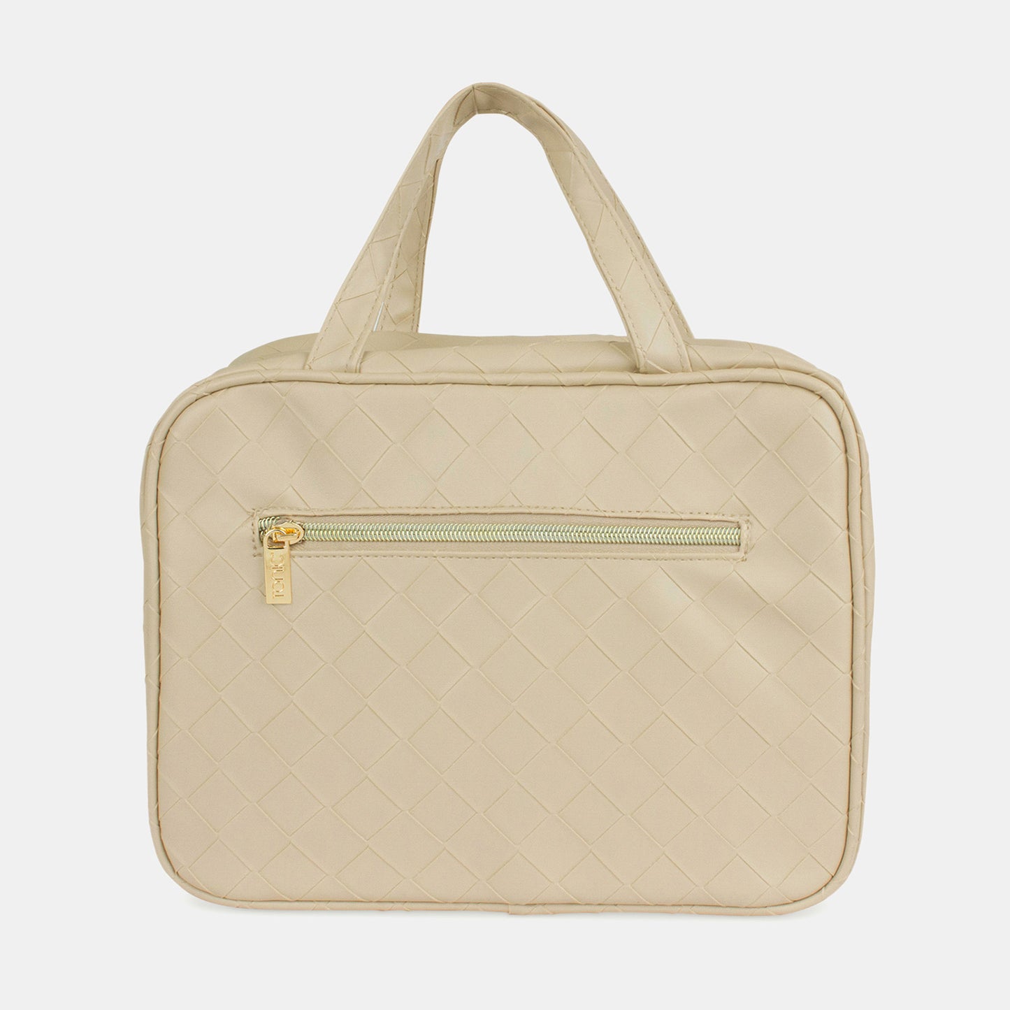 Hanging Cosmetic Bag - Woven Sand
