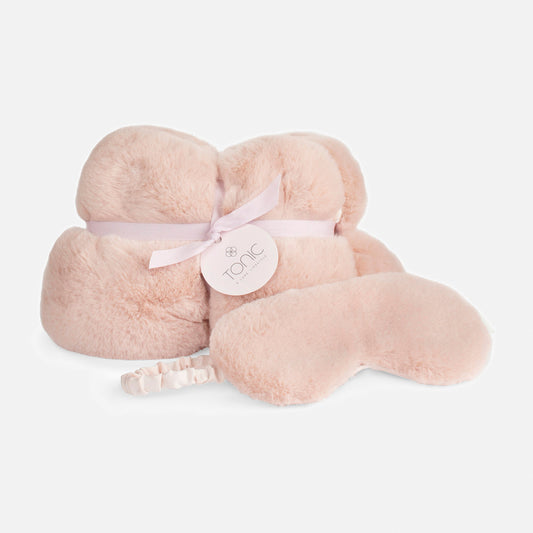 The Gift of Calm in Deluxe Fur Dusty Rose