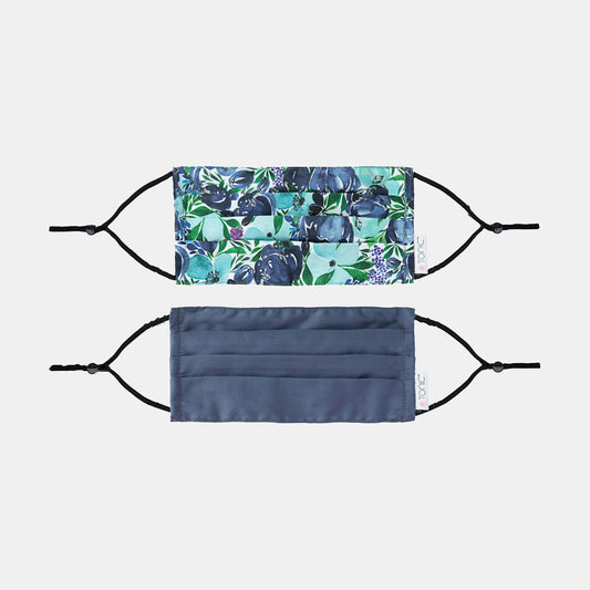 Face Masks 2 Pack - Flourish Blue